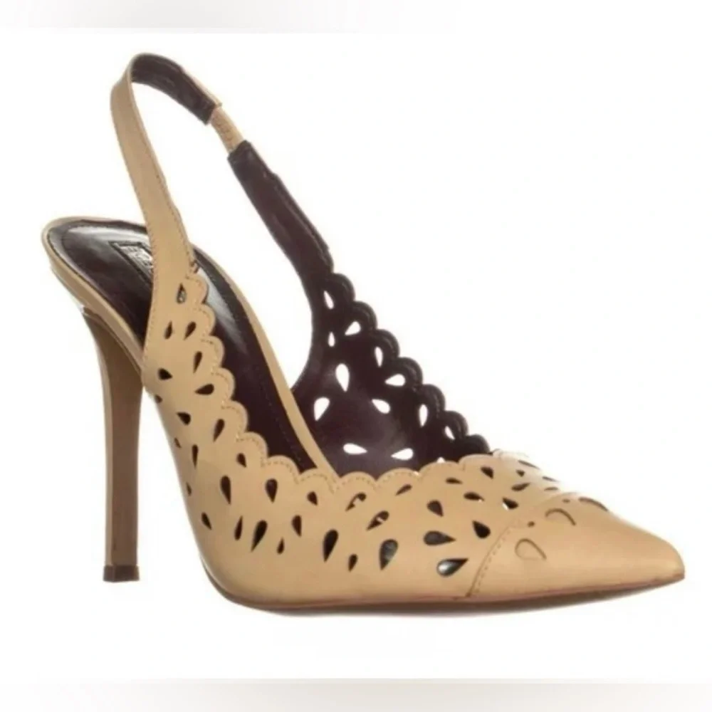 BCBGeneration Talyn Slingback Heels, Warm Sand - Picture 2 of 14